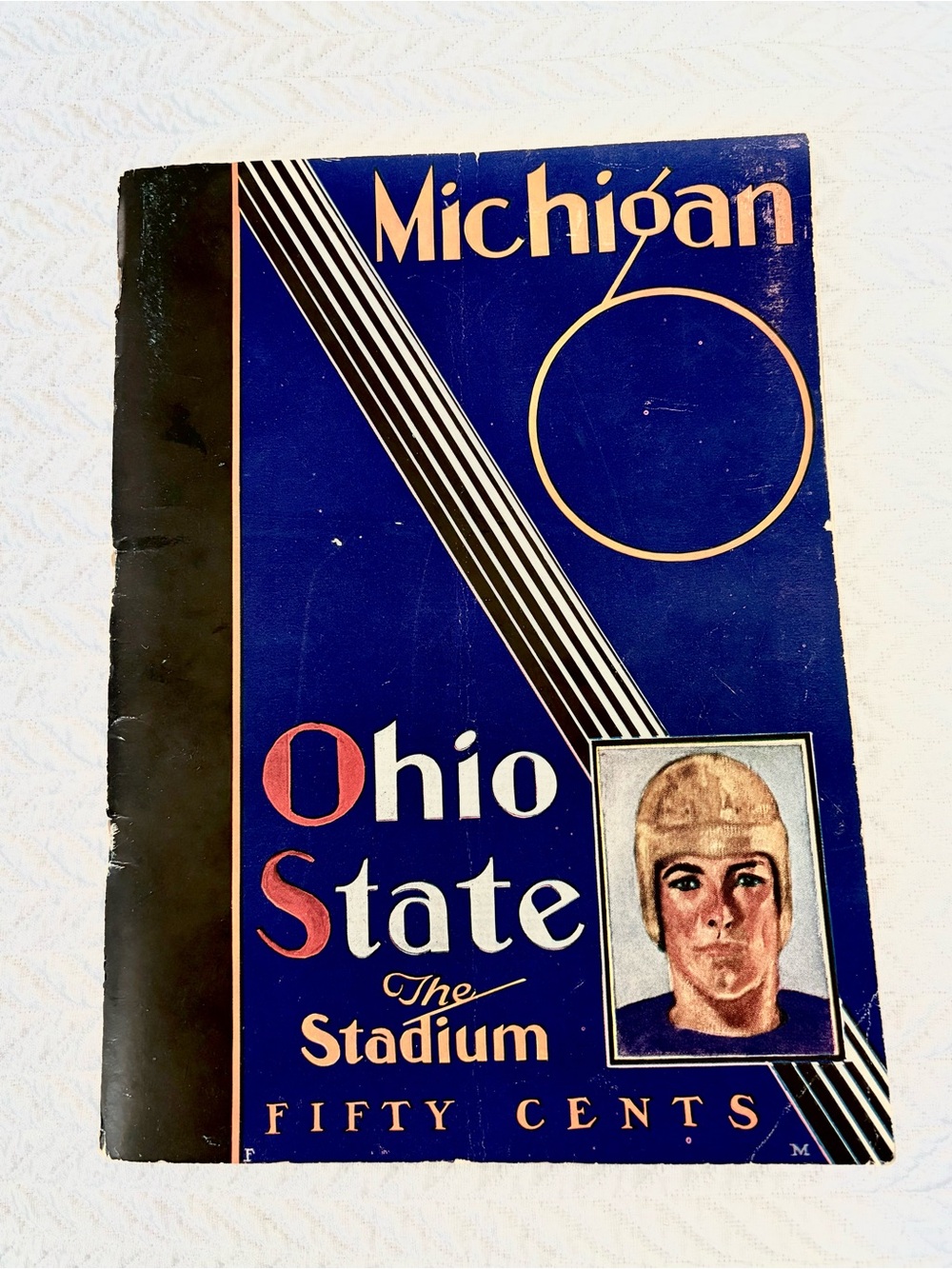 Vintage 1930 Michigan vs Ohio State Football Game Program Original